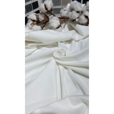 Футер 2-х нитка Х/Б петля, МОЛОКО, Компакт-пеньє, Туреччина, 250 г/м2, 95/5, Pantone 11-0608 TPG.