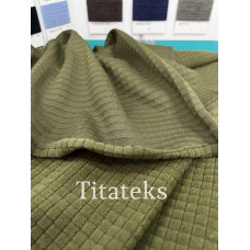 Якісний Термо-фліс ХАКІ Ріпстоп, 100% поліестер (225 г/м2), Pantone 18-0527 TPG