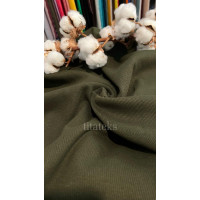 Кашкорсе ХАКІ, Туреччина, 95% бавовна 5% еластан (320 г/м2). Pantone: 19-0419 TPG. Основна тканина продана
